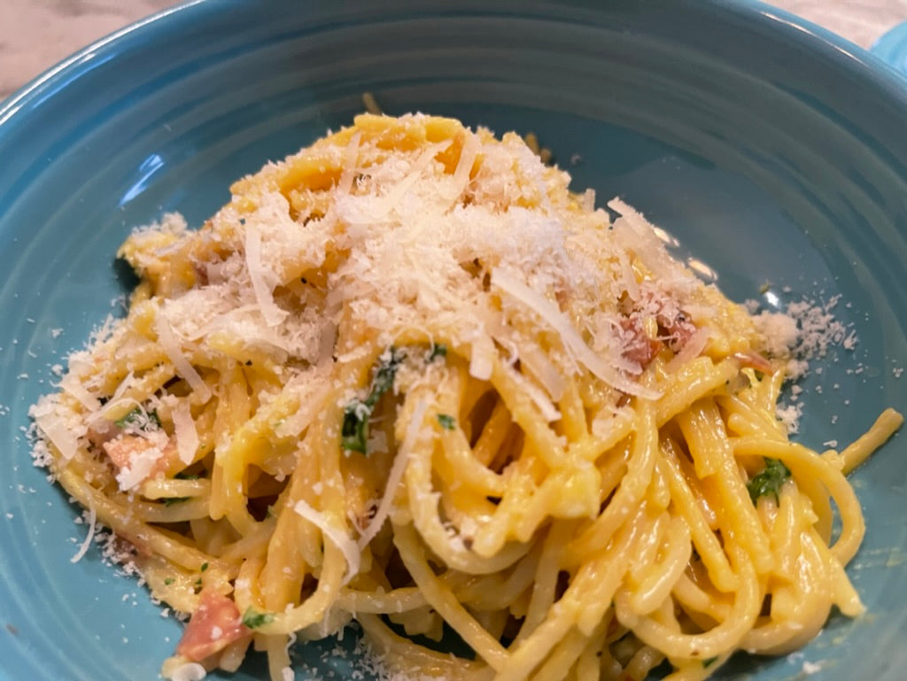 pasta, pasta carbonara, eggs, cooking with eggs