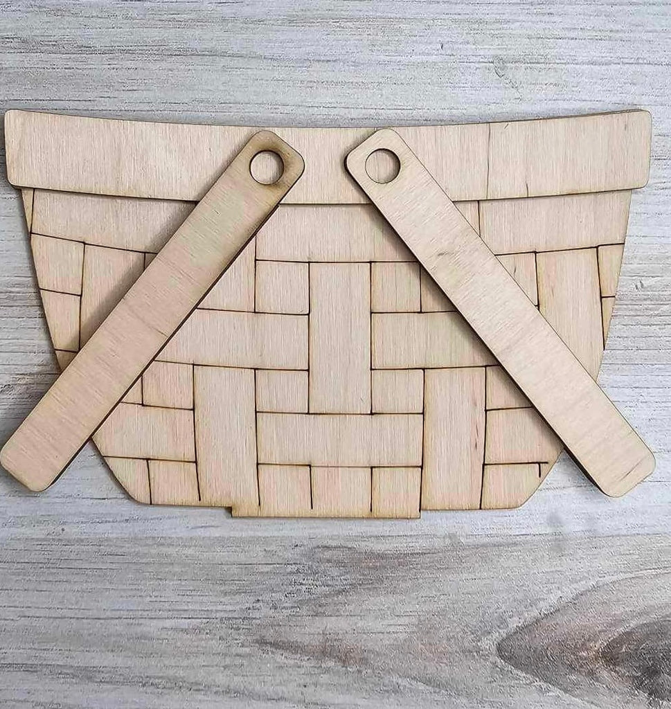 DIY Halloween Basket Insert for Interchangeable Basket Decor - Wood Blank for Painting - Inserts for Basket