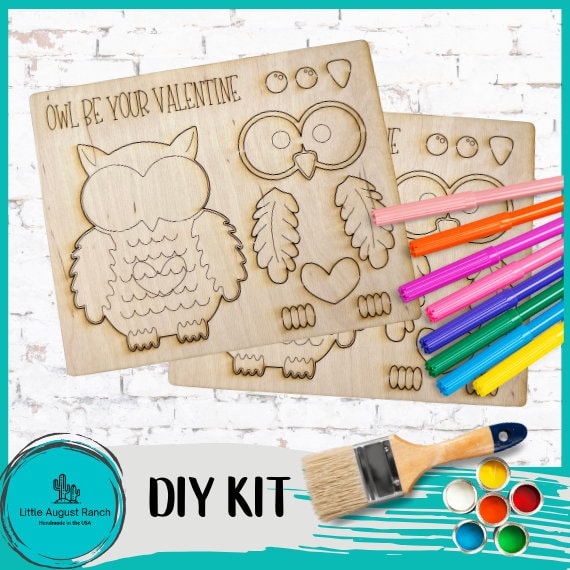 Kids Valentine Punch Out Craft Kit -