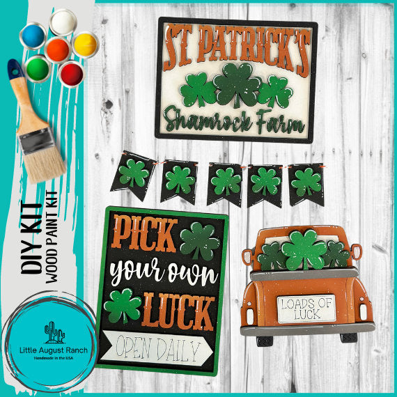 DIY St Patricks Day Quick and Easy Tiered Tray - Wood Blanks for Painting and Crafting