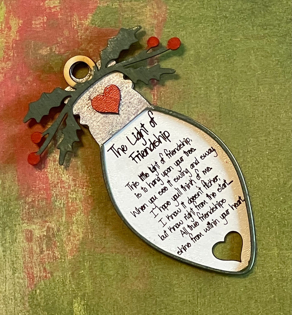 Friend Christmas Ornament - Christmas Light Ornament