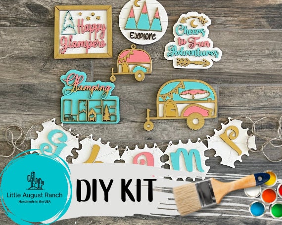 Glamping Tiered Tray DIY Kit - Camping Tiered Tray Bundle