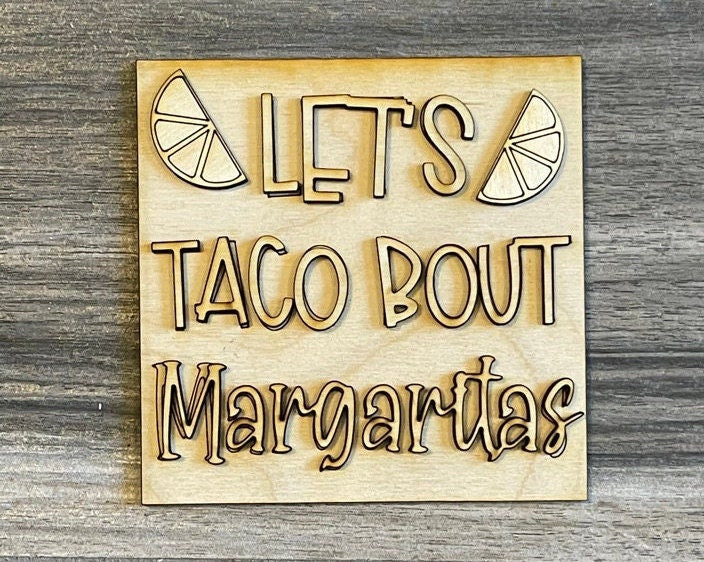 Taco and Margarita - DIY Leaning Ladder Insert Kit