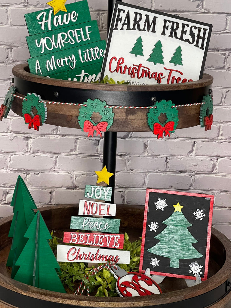 Christmas Tree Farm DIY Kit- Christmas Tray Kit