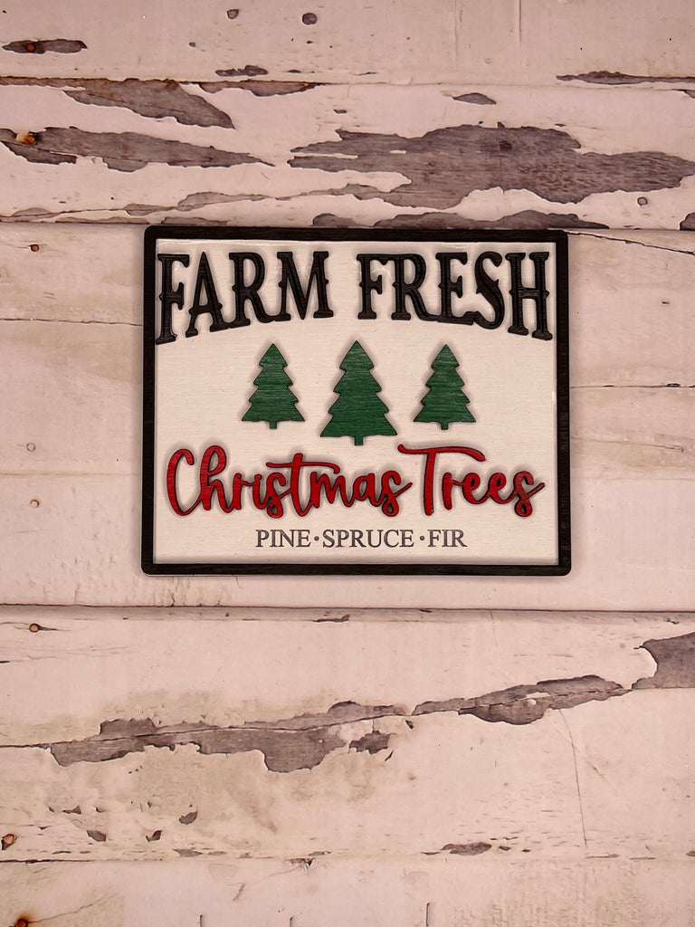 Christmas Tree Farm DIY Kit- Christmas Tray Kit