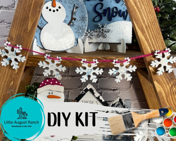 Snowman Tiered Tray DIY- Christmas Tier Tray Bundle