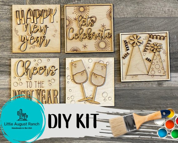 Tiered Tray - New Year DIY Leaning Ladder Insert Kit