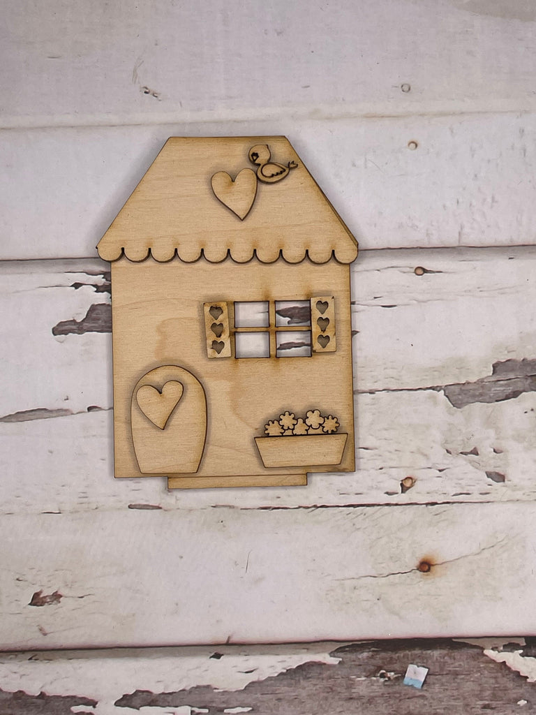 DIY Valentine Village Standing Houses - Cupid's Village