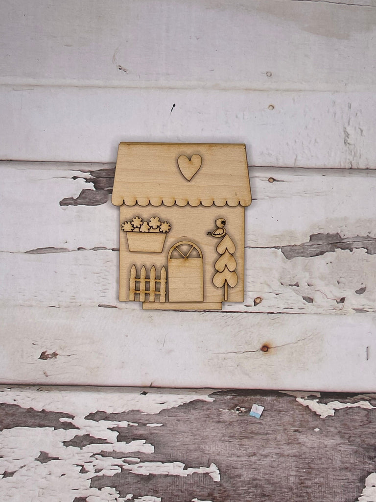 DIY Valentine Village Standing Houses - Cupid's Village