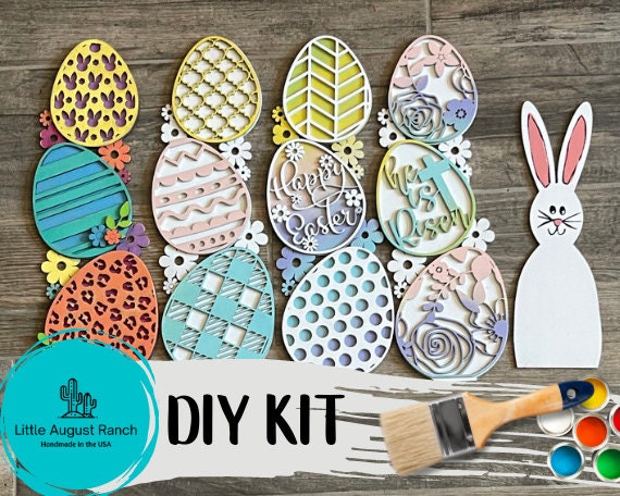 Stacked Easter Egg DIY Kit- Paint it Yourself Spring Kit