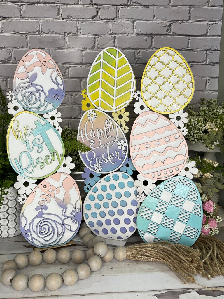 Stacked Easter Egg DIY Kit- Paint it Yourself Spring Kit