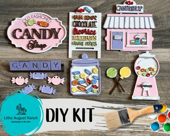 DIY Candy Shop Tiered Tray - Old Fashion Candy - Tier Tray Bundle - Bubblegum Machine DIY Active Restock requests: 0