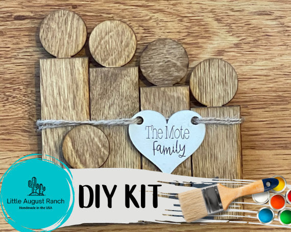 Family Tiered Tray Set DIY - Personalized Finished Tiered Tray Bundle