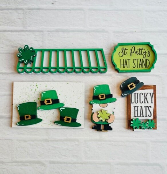 St Patrick Leprechaun Hats Market Insert for Market Stand - DIY