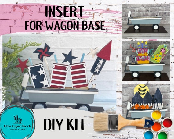 4th of July Insert for Interchangeable Inserts - Unfinished Decor