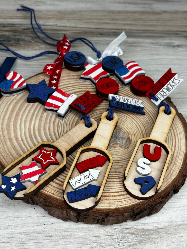 4th of July Scoop Garland Craft - Scoop Garland