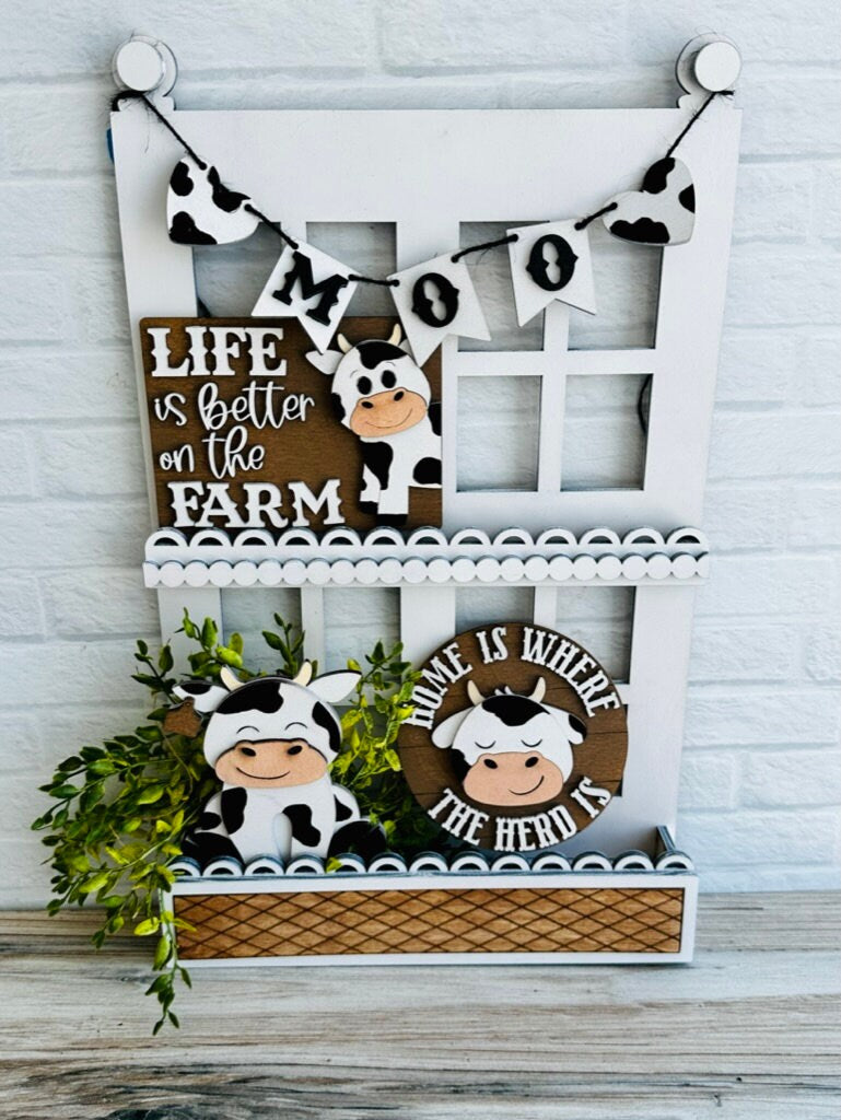 Cow Tiered Tray DIY- Farm Tier Tray Bundle