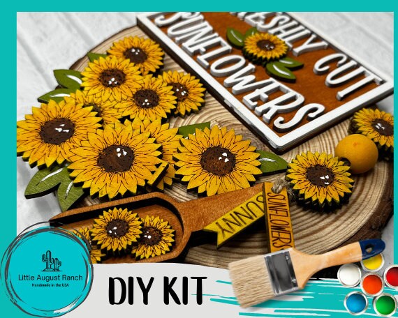 Sunflower DIY Bundle- Tier Tray Decor