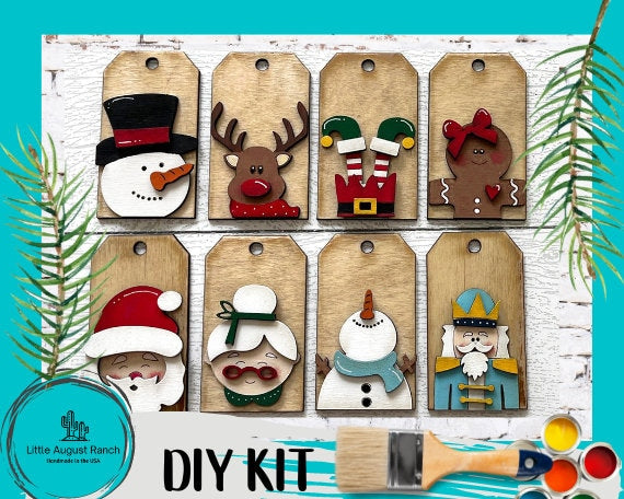 DIY Christmas Tags- Tree Ornament Wood Blanks