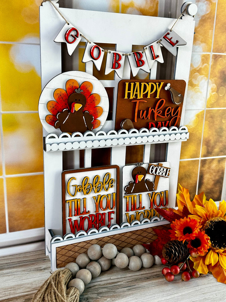 Thanksgiving Tiered Tray DIY Kit - Quick and Easy Tiered Tray Bundle