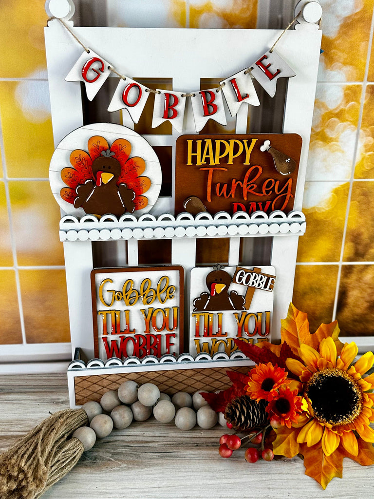 Thanksgiving Tiered Tray DIY Kit - Quick and Easy Tiered Tray Bundle