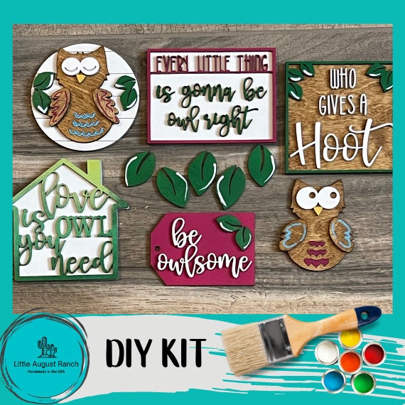 DIY Owl Tiered Tray - Animal Tier Tray Bundle