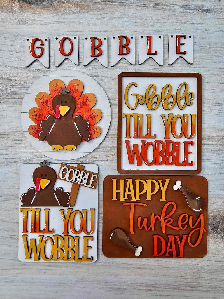 Thanksgiving Tiered Tray DIY Kit - Quick and Easy Tiered Tray Bundle