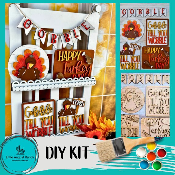 Thanksgiving Tiered Tray DIY Kit - Quick and Easy Tiered Tray Bundle