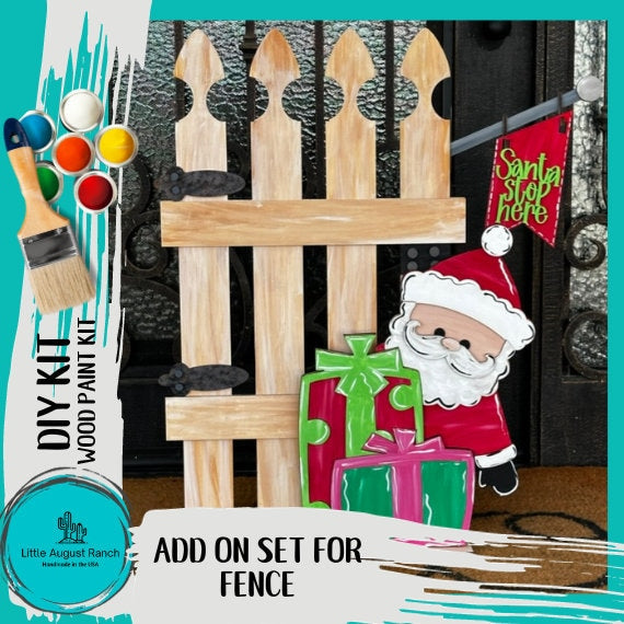 Santa Add On for Large Porch Fence - Inserts