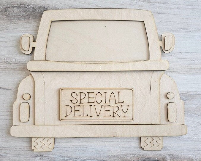 DIY Truck Interchangeable Decor - Wood Blank for Painting