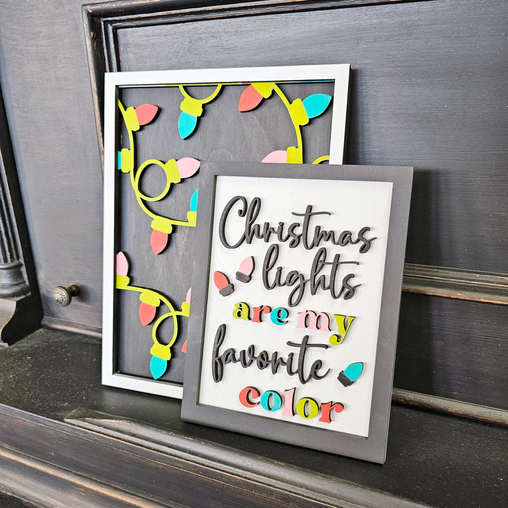 Merry & Bright Christmas Sign - DIY Wood Blanks for Painting and Crafting