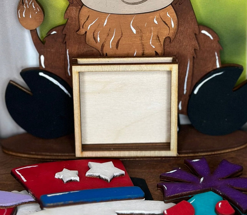 Frog, Animals with Interchangeable Hats - DIY Wood Blanks for Painting and Crafting