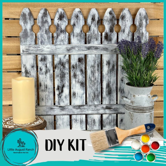 Picket Fence Decor - DIY Wood Blanks for Painting and Crafting