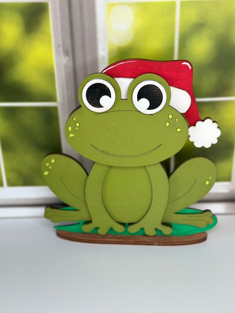 Frog, Animals with Interchangeable Hats - DIY Wood Blanks for Painting and Crafting