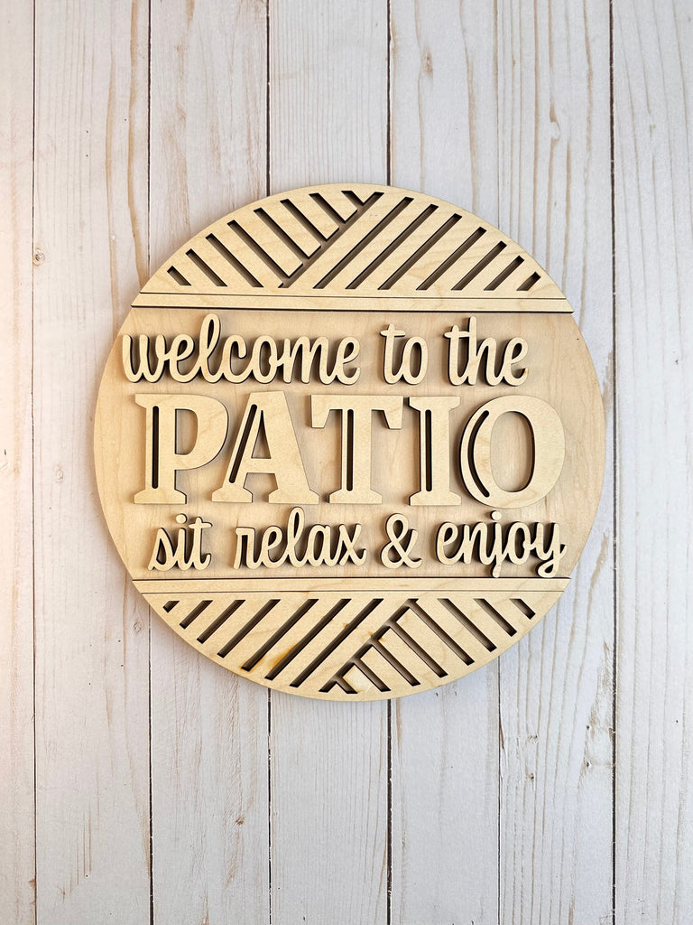 Welcome to the Patio Door Hanger DIY Kit - Wood Blanks for Painting and Crafting