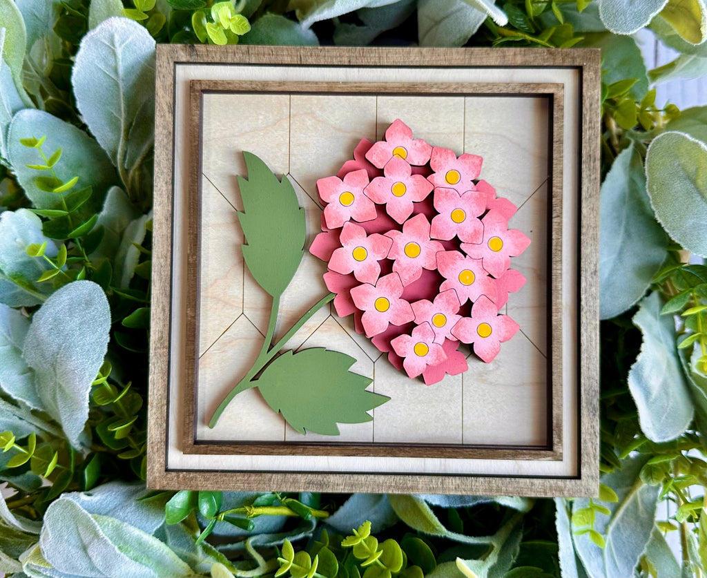 Floral Squares DIY Kit - Wood Blanks for Painting and Crafting