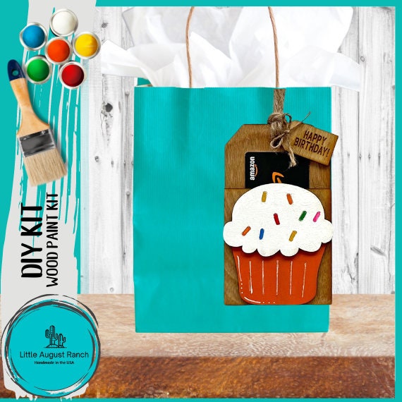 Cupcake Gift Card/Money Holder - DIY Paint and Decorate Yourself Craft