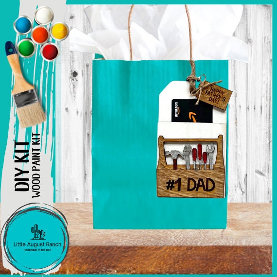 Dad Toolbox Gift Card/Money Holder - DIY Paint and Decorate Yourself Craft