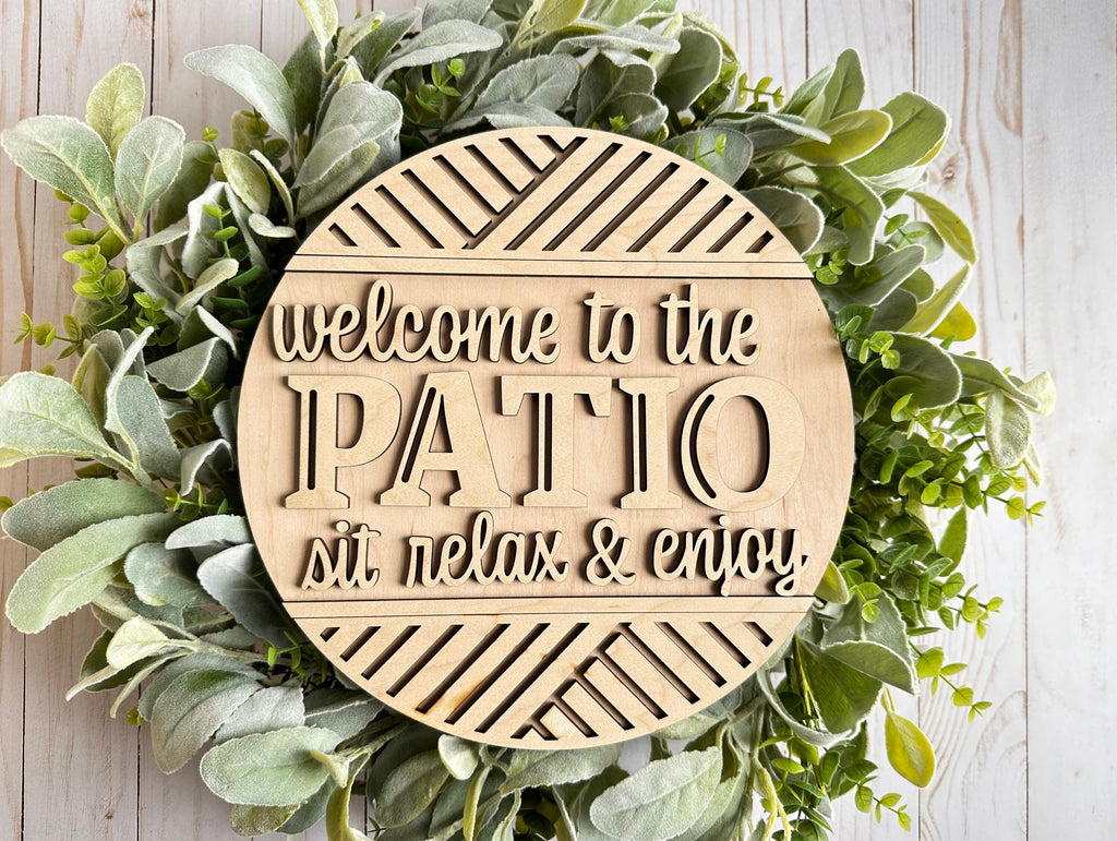 Welcome to the Patio Door Hanger DIY Kit - Wood Blanks for Painting and Crafting