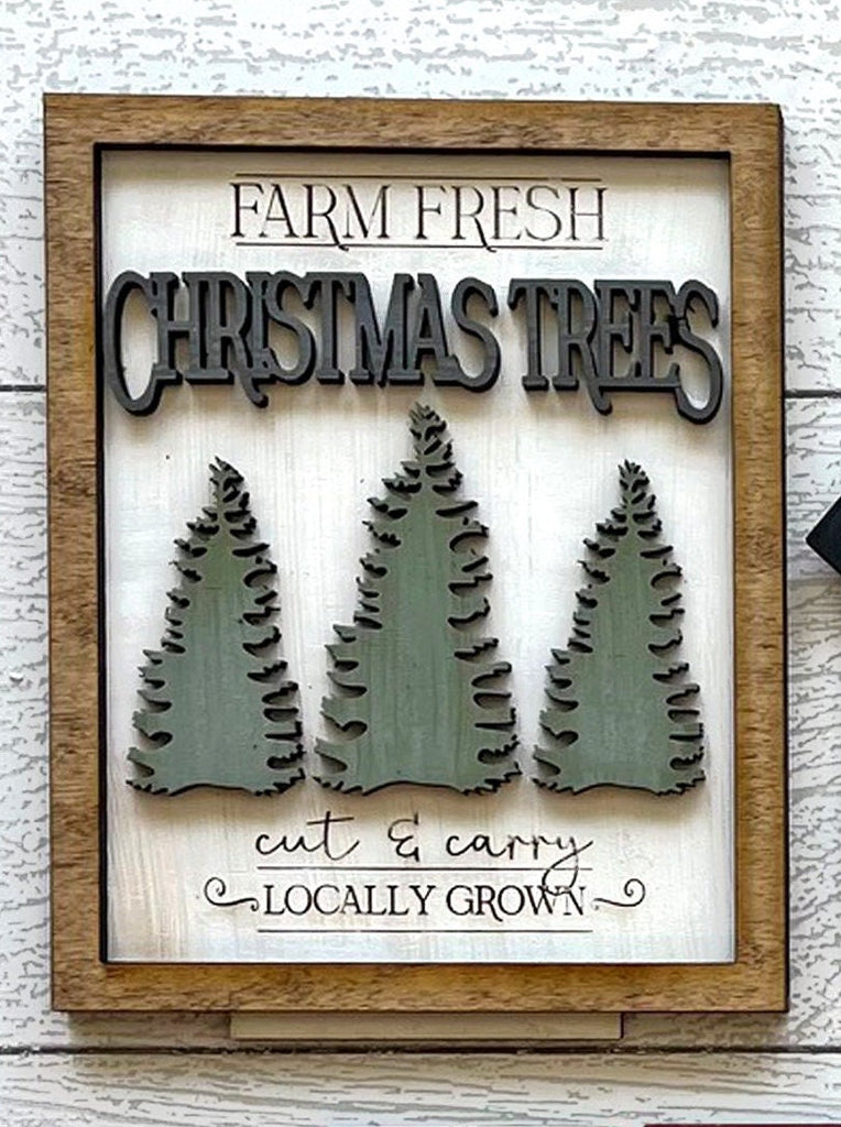 Christmas Insert for our Bench Interchangeable Shelf Pieces , Decor for Shelf - Wood Blanks for Crafting and Painting