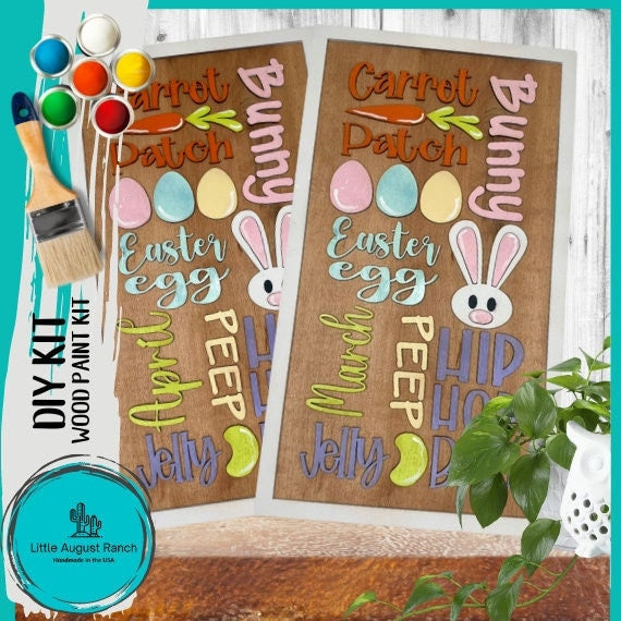 Easter March/April Word Collage DIY Wood Kit