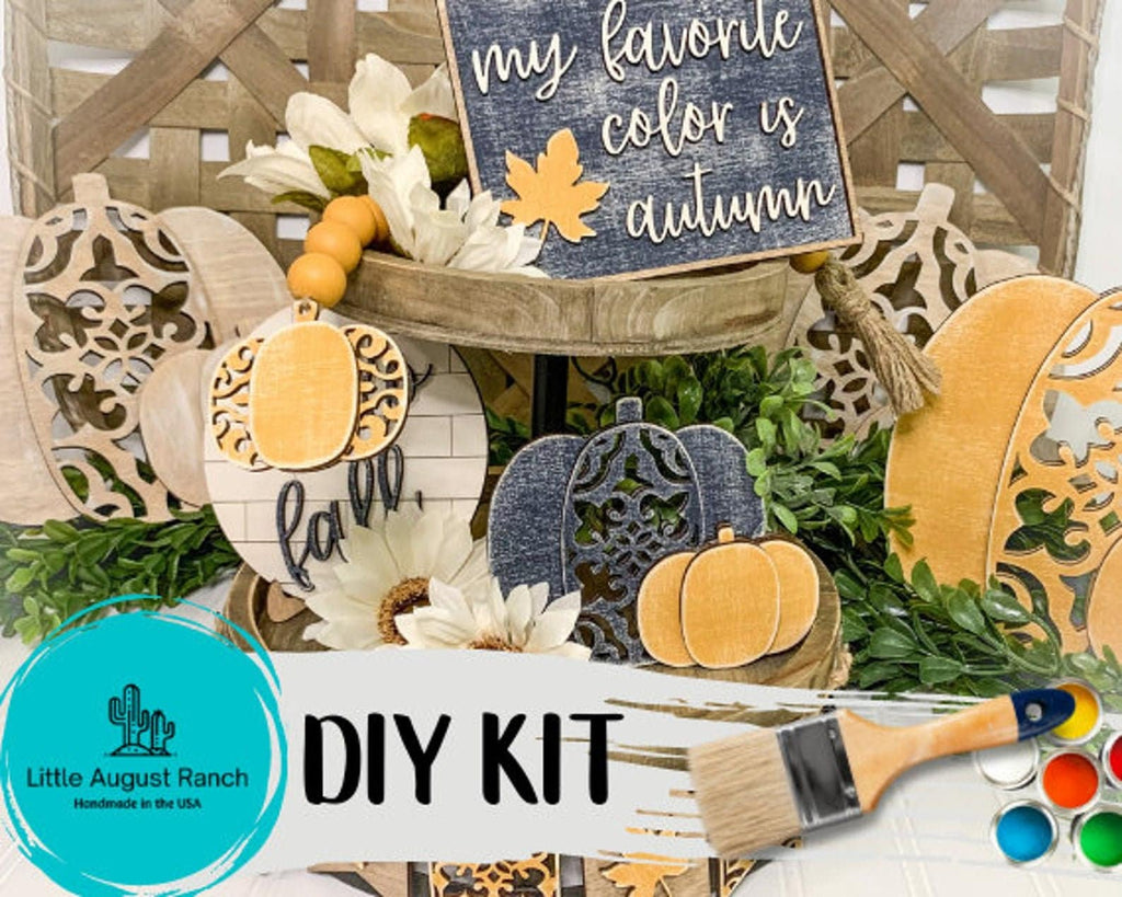 DIY Fancy Fall Tiered Tray -Autumn Tier Tray Bundle