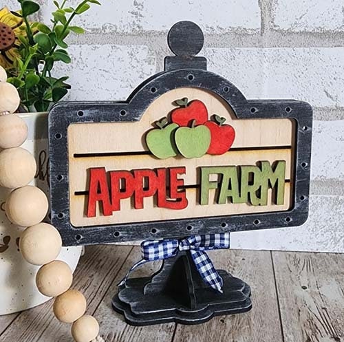 DIY Apple Farm Interchangeable Sign - Drop in Frame