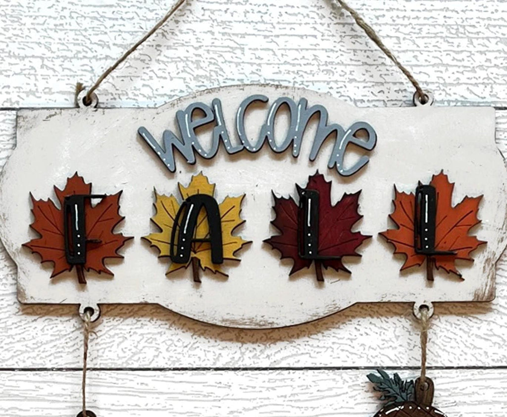 Fall Bicycle Hanger - DIY Wood Blanks for Painting and Crafting