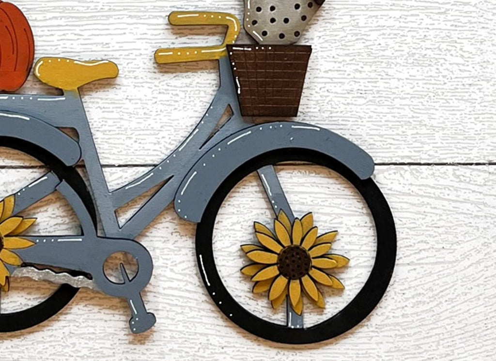 Fall Bicycle Hanger - DIY Wood Blanks for Painting and Crafting