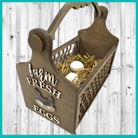 Farmhouse Egg Basket - DIY Wood Blanks for Painting and Crafting