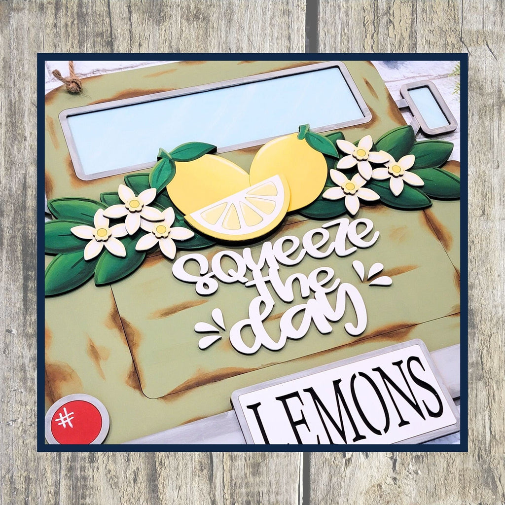 Squeeze the Day Lemon Truck- DIY Wood Blanks for Painting and Crafting