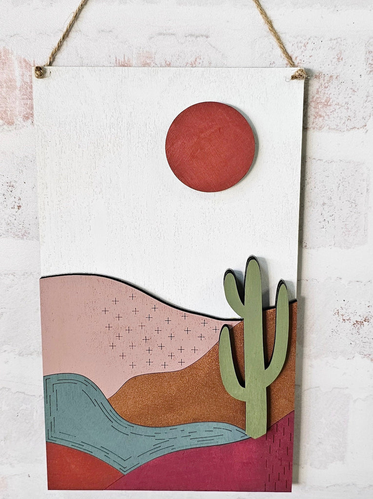 Desert Sunset Wall Hanging - Wood Blanks to Paint and Craft