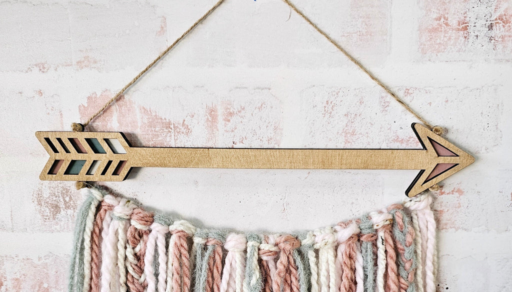 Arrow for Macrame Boho Hanger - Wood Blanks to Paint and Craft