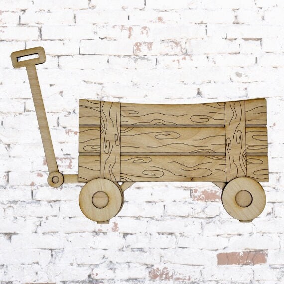 Wagon Base DIY Interchangeable Decor - Wood Blank for Painting